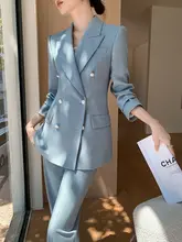 上質な女性用スーツセット【秋冬用・カジュアル・高級感あるデザイン】（セットアップ対応）