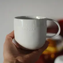 手作り 陶器製 彫刻マグカップ【フォレストデザイン】