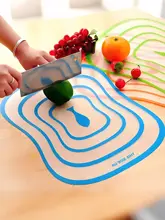 透明な曲げられるマット仕上げのまな板【果物と野菜の分類用・防霉・防滑】
