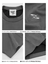 Tシャツ メンズ 五分袖 スエード調 リフレクター デコンストラクション アメリカンスタイル ストリート ルーズ