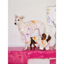 オリジナルプリント小犬用パジャマ【春夏用・二足タイプ・ペット用】