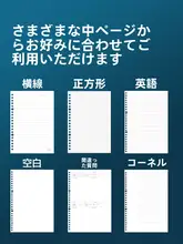 活用自在！デリー 活ページノート用替え芯【B5/A4/A5対応・20孔/26孔/30孔・無地・方眼】