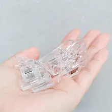 布製手芸用ビーズ針【定位置針・強力クリップ・透明クラフトクリップ・DIY刺繍工具】