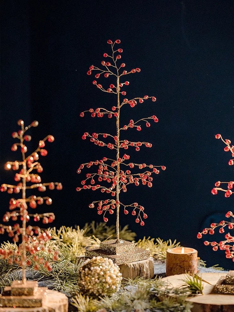クリスマスツリー装飾フィギュア：xmasとx'masの違いを解説した小型テーブルディスプレイガイド