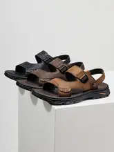 Camel 快適なソフト牛革使用のビジネスカジュアルサンダル【通気性・耐摩耗・2WAY】
