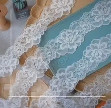 幅広のストレッチレースリボン【ハンドメイド装飾用】