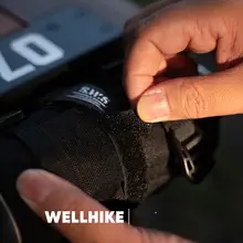 WELLHIKE アウトドア用 ナイロン製テントペグ収納バンド【マジックテープ・反転留め】