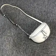 韓国版の夏用オールマッチオフホワイトサドルバッグ