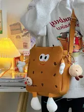 可愛いクッキー型バッグ【コーデュロイ・カジュアル・ショルダーバッグ・秋冬用】