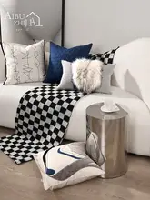 高級モダンイタリアンスタイルのソファクッションカバーセット【クラインブルー・腰枕付き】