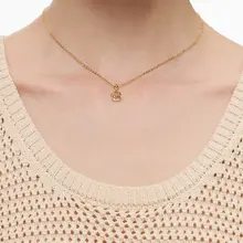 レディース DIY アルファベットネックレス【重ね着用・デザインのある鎖骨アクセサリー】