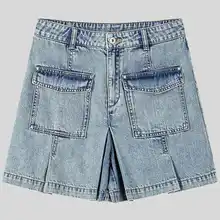 デザイン性の高いライサールデニムスカート【甘くてクールな夏のお出かけに最適】