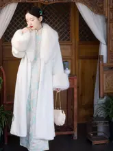 冬用 フェイクファー女性用コート【ゆったりデザイン・快適で保温性あり】