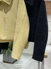 刺繍入りジップコート【ヴィンテージ風・オータム・韓国スタイル】