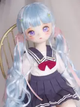 BJDドール用仿馬毛ウィッグ【ツインテール・極上の柔らかさ】