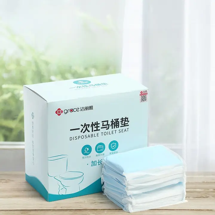 使い捨てトイレマット【貼り付けタイプ・家庭用・旅行用】（セットアップ対応）