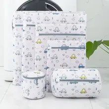 厚手洗濯用ネットバッグ【ブラジャー・下着用・家用・プリントデザイン】
