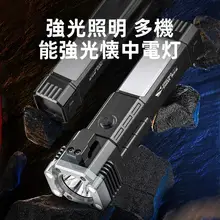 強力な光を放つ多機能懐中電灯【アウトドア・携帯用・緊急時対応】