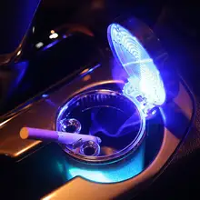 LED内蔵の多機能車載灰皿【環境に優しい・7色の照明】