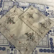 上質なコットン製 テーブルマット【滑り止め・耐磨耗・手作り刺繍デザイン】