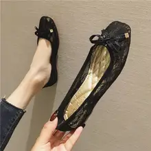 夏のファッションメッシュフラットシューズ【角型トゥ・通気性・浅口デザイン】