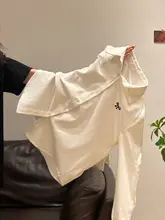 リボン刺繍デザインの長袖ポロシャツ【冬季・重ね着用・女性用】（セットアップ対応）