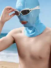 男女兼用 防水スイミングフェイスマスク【全顔カバー・日焼け防止・ダイビング・ビーチ用】