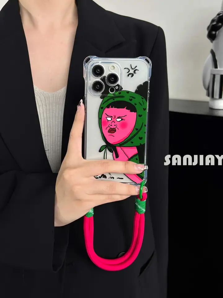 クリエイティブでユニークなショルダー付き携帯電話ケース【耐衝撃・iPhone適用】