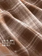 チェック柄長袖シャツ【ゆったりしたフィット・ビンテージスタイル・秋用】