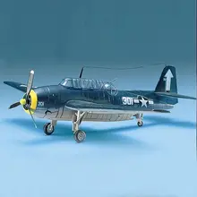 組み立て式飛行機 TBF1復讐者 魚雷爆撃機【スケールモデル・ホビー用】