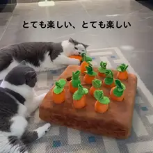 キャットトイ 人参型 猫と犬用【インタラクティブ・知育おもちゃ】