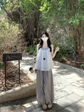 スタイルのワイドUネックAラインキャミソール【フィット感あり・無袖・夏用】（セットアップ対応）