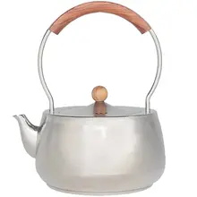 TAIC 純チタン製 お茶用ポット【老白茶対応・明火電陶炉・アウトドア焚き火用】