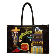 大容量キャンバストートバッグ【刺繍デザイン・ショルダーバッグ・斜め掛け対応】