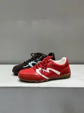 アメリカンスタイルの軽量レザースニーカー【カジュアル・配色デザイン・アウトドア対応】