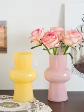 フラワーベース ガラス デザイン性 おしゃれ 上品 インスタ映え 水栽培 生け花 チューリップ リビング ダイニング インテリア雑貨