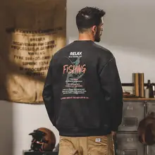 ダブルフェイスコットン起毛スウェットシャツ【アメリカンテイスト・秋冬用・クラシックプリント】