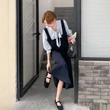 大人可愛いフレンチスタイルのフェイク2WAYシャツ【カジュアル・ハーフスリーブ・スリム効果】（セットアップ対応）