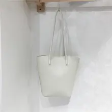 レトロシンプルな水桶バッグ【ソフトな質感・通勤・シングルショルダー】