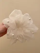 極上の柔らかさのメッシュヘアゴム【低いポニーテール用・エレガントスタイル】