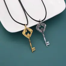 アンティーク風キーネックレス【カップル向け・シンプルデザイン・アニメ関連アクセサリー】