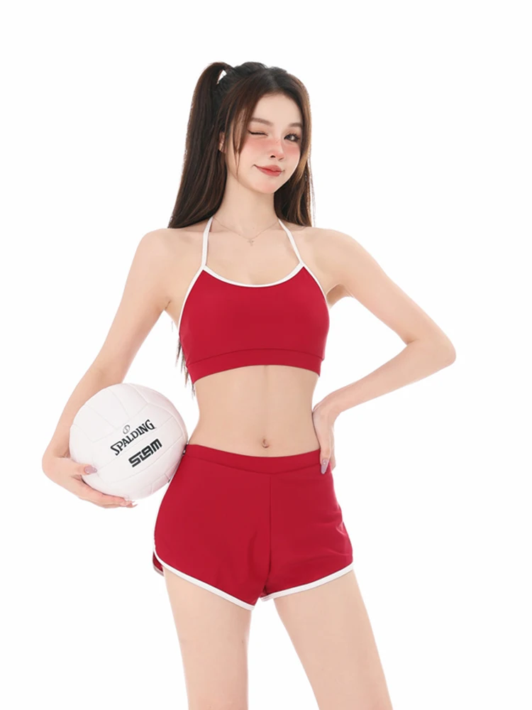 可愛いデザインの長袖掛け襟競泳水着：学生向けセパレートセットアップの機能と選び方