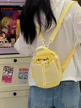 多機能キャンプ用チェック柄小型バックパック【女性用・斜め掛け・軽量・水筒収納・携帯電話用】