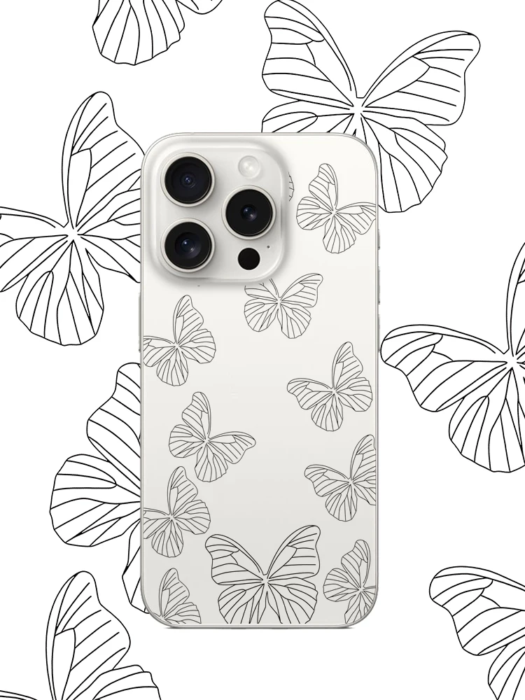 可愛い蝶々デザインのiPhone用スマホフィルムおすすめ：透明感と個性のバランスを実現