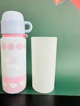 極上の柔らかさシリコン製保温カップカバー【防滑底・吸管付き・500ml対応】