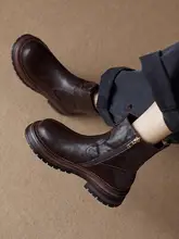 魅力的な純羊毛製の冬用ブーツ【厚底・ショート・暖か起毛】