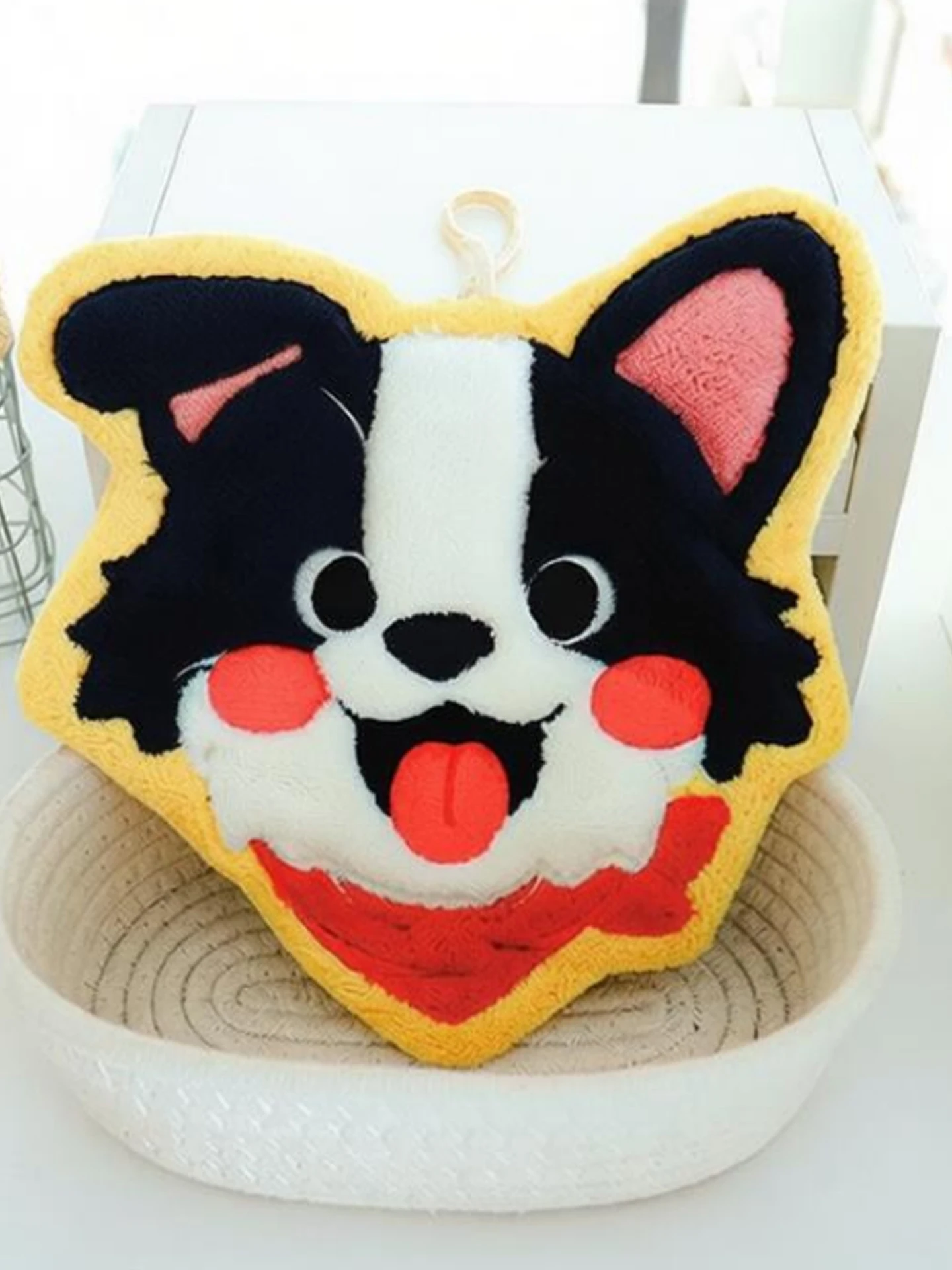 可愛い犬デザインのキッチンタオル：厚手で優れた吸水性の実用性と使用シーン