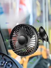 USB吸盤付き車載ファン【24V対応・重機・ダンプカー・フォークリフト用・12V電源】