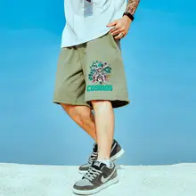 ストリートスタイル ヒップホップ メンズ ショートパンツ【薄手・ストレート・サマー用・大きいサイズ】（セットアップ対応）