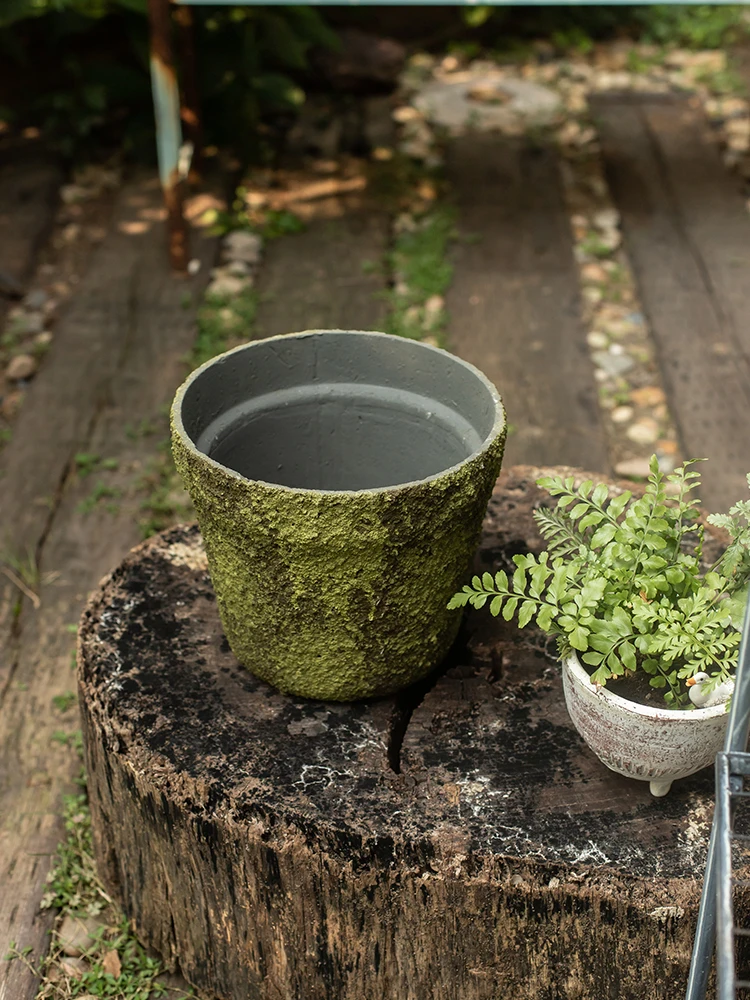 苔風セメント製植木鉢：3.5号・3号・4号ポットとほうれん草プランターのサイズ・用途比較